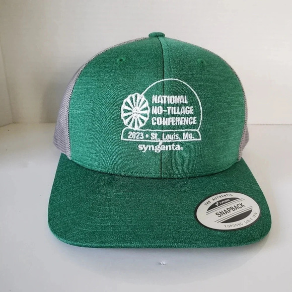 The Authentic  Snapback National No Tillage Conference 2023 Mens Green hat. - Picture 2 of 7